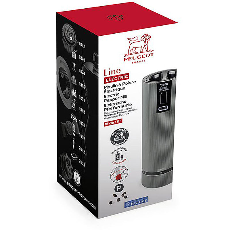 Peugeot LINE Pfeffermühle elektrisch u'Select Aluminium/Carbon  15 cm