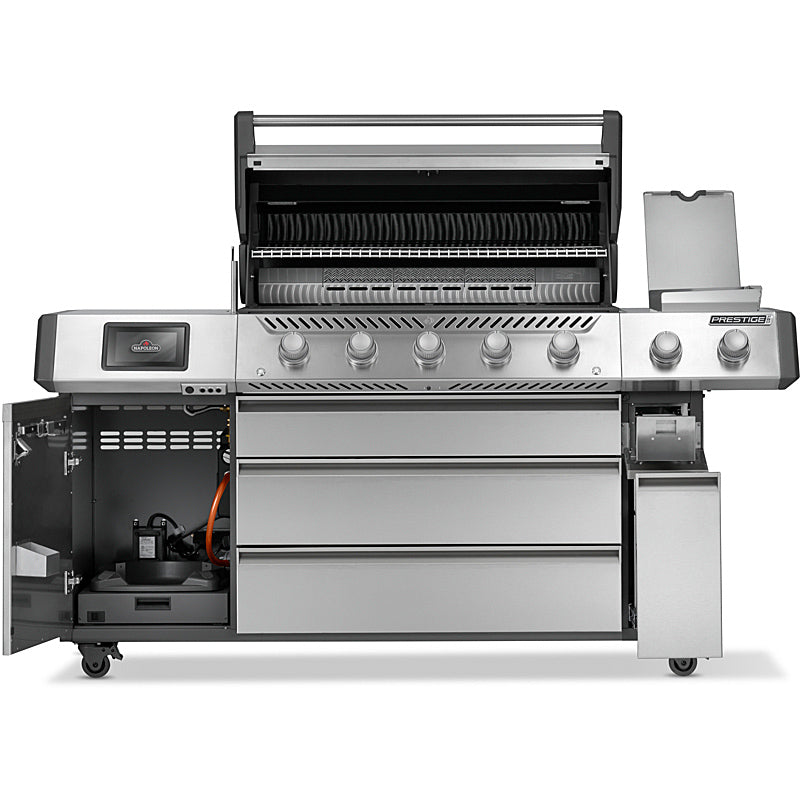 Napoleon Prestige PRO 665 Connected Flaggschiff Edelstahl Gasgrill inkl. Drehspieß