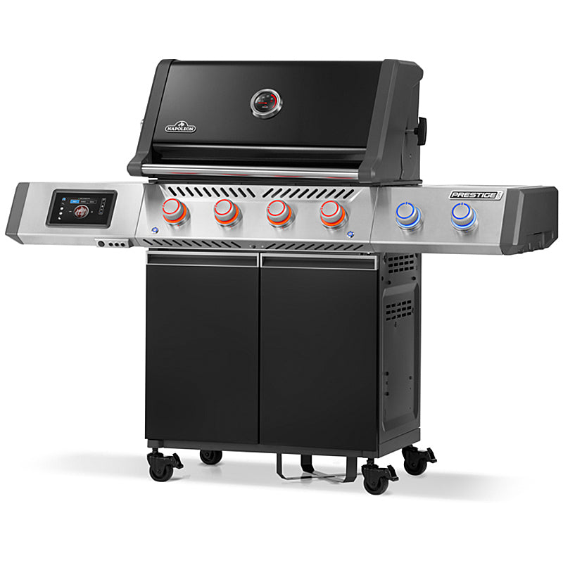Napoleon Prestige PRO 500 Connected Gasgrill Schwarz inkl. Drehspieß & Infrarotbrenner