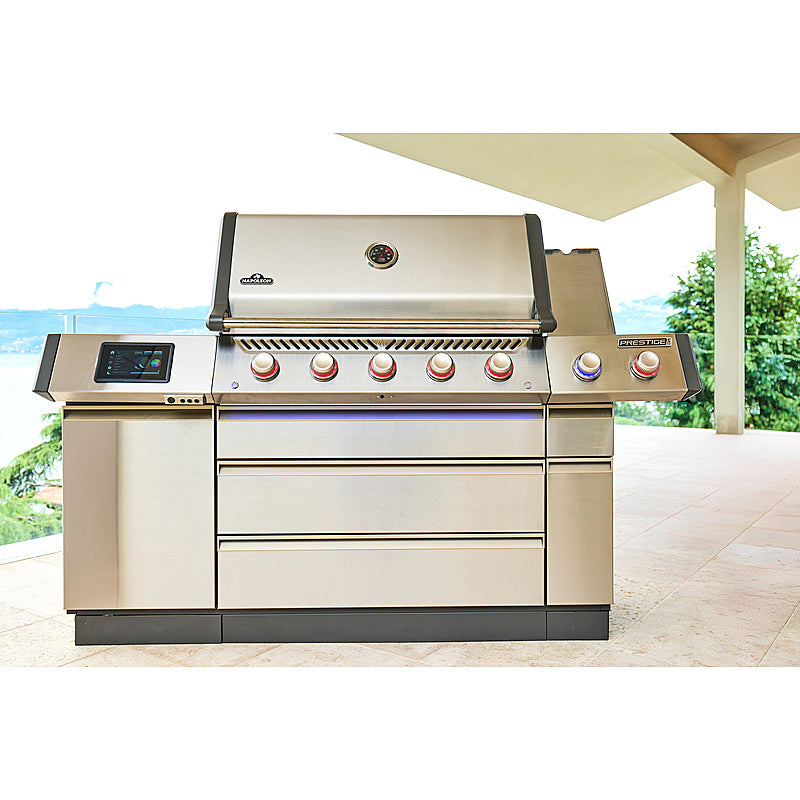 Napoleon Prestige PRO 665 Connected Flaggschiff Edelstahl Gasgrill inkl. Drehspieß