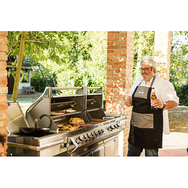 Napoleon Prestige Pro 825 Gas Grill PRO825RSBIPSS-3-DE with Infrared SIZZLE ZONE and Accessories 