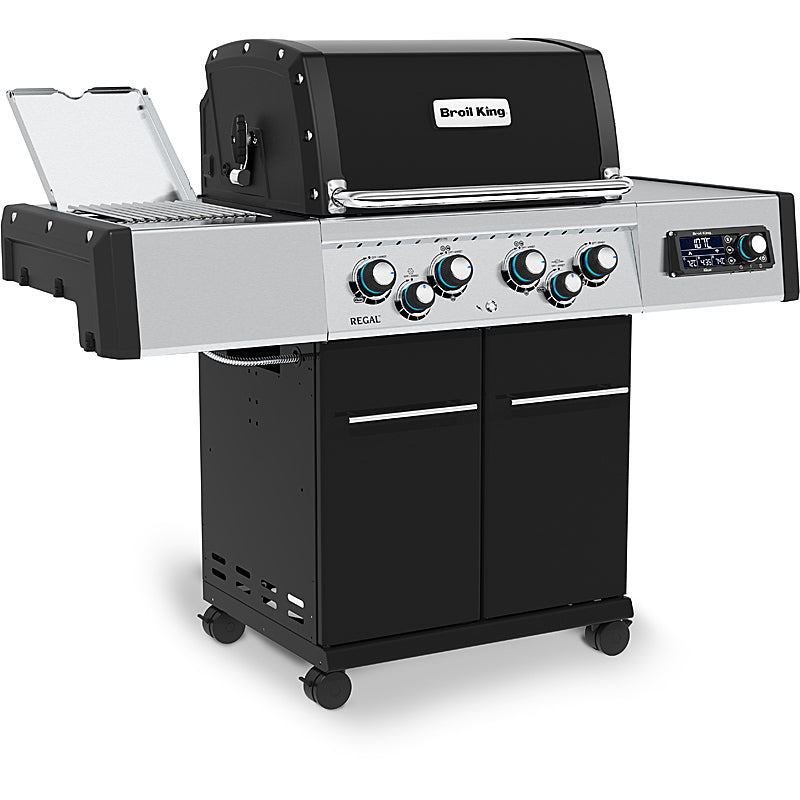 Broil King REGAL Q 490 IR iQue smart gas grill including rotisserie set