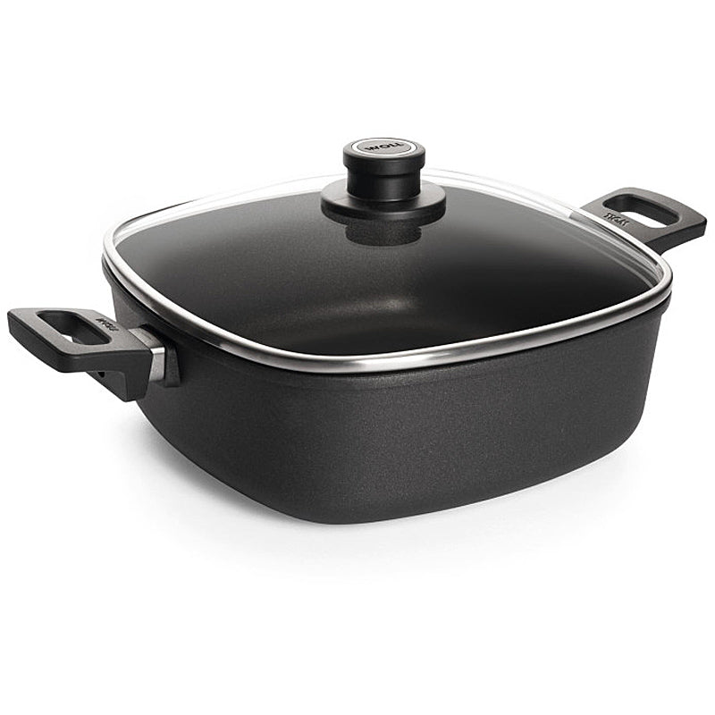 WOLL NOWO INDUCTION LINE cast iron roaster, 28 x 28 cm; 10 cm high; 6.0 liters; with 2 side handles 1028IL