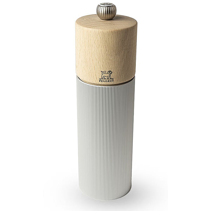 Peugeot LINE Aluminium/Natural - 18 cm Salt Mill