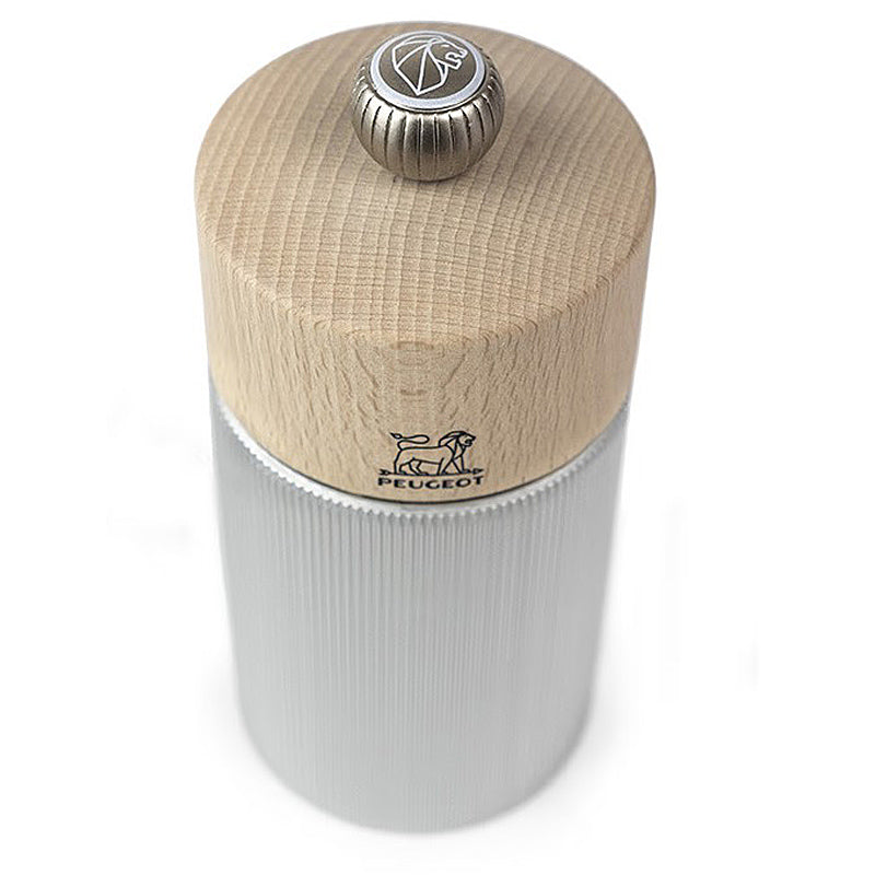 Peugeot LINE Aluminium/Natural - 18 cm Salt Mill