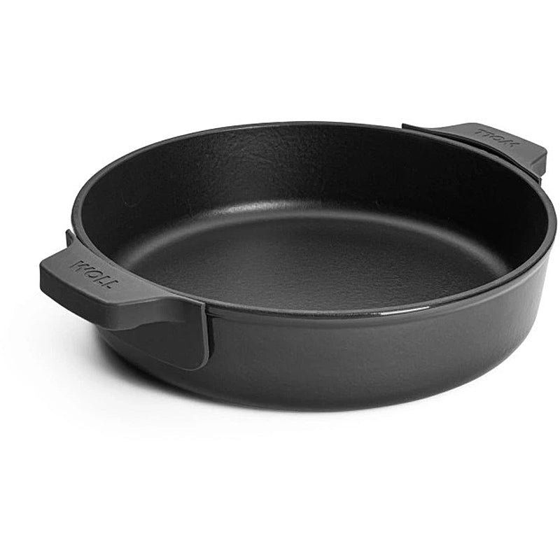 WOLL Kasserolle 28cm Gusseisen mit Silikongriffschutz 3,7l Carbon Grey 828CI-030