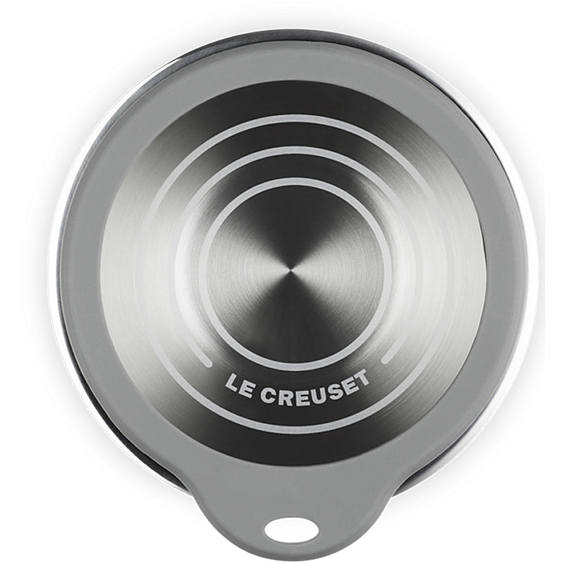 Le Creuset Edelstahlschüssel ml Glasdeckel 27 cm
