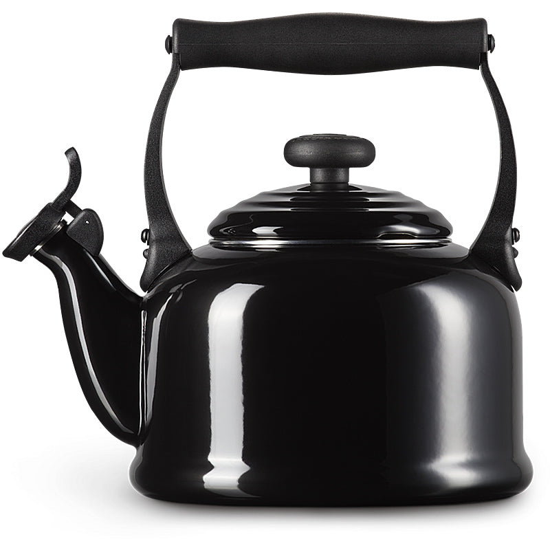 Le Creuset Wasserkessel Tradition 2,1 Liter Schwarz Glänzend