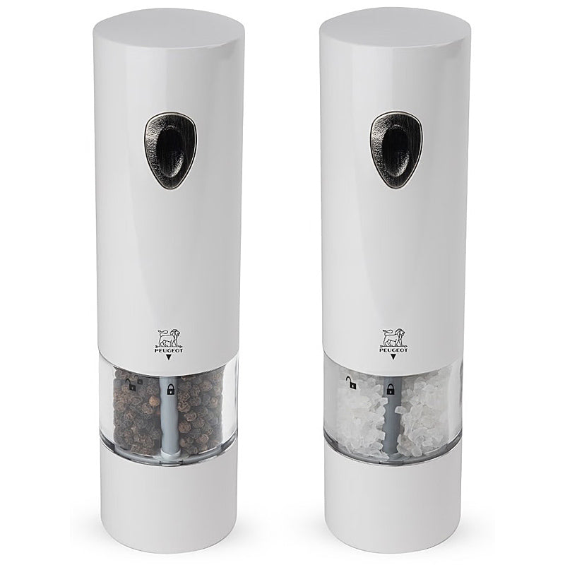 Peugeot PHENIX Duo Set Pfeffer- & Salzmühle elektrisch 20 cm Weiß