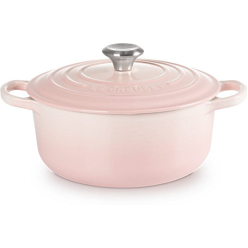Le Creuset Bräter Signature rund 20cm Shell Pink