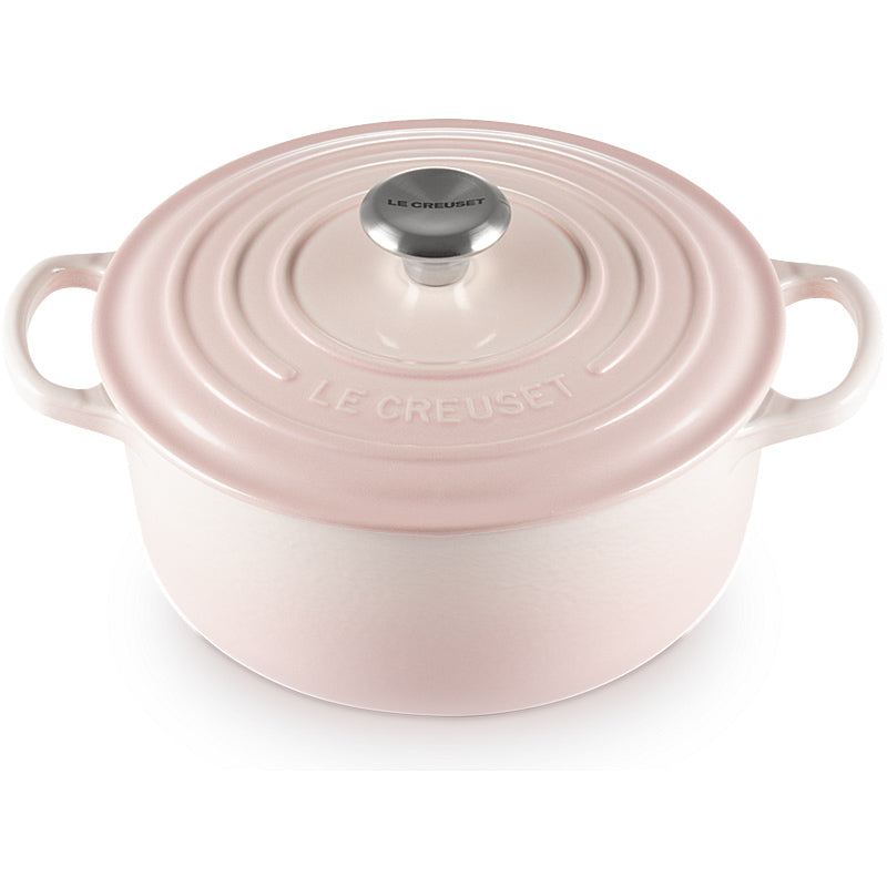 Le Creuset Round Casserole Signature 20cm Shell Pink 