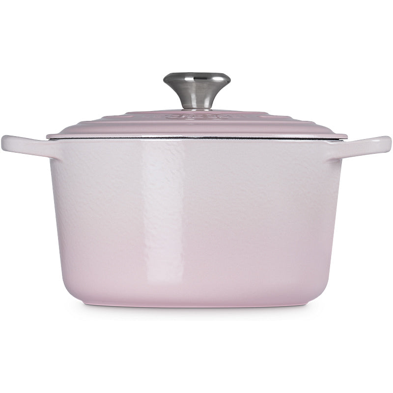 Le Creuset Bräter Signature hoch 24 cm Shell Pink