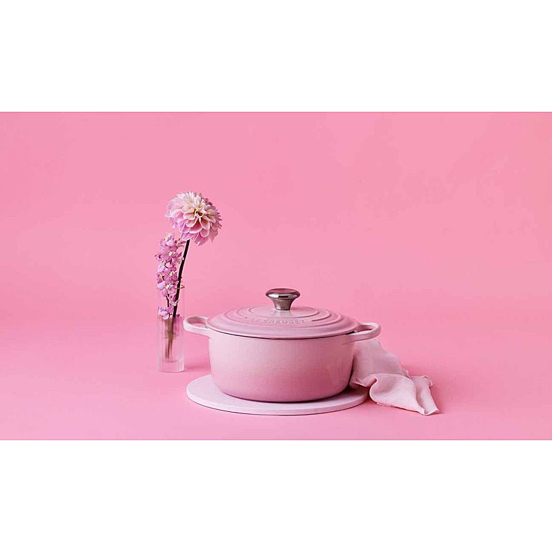Le Creuset Bräter Signature rund 20cm Shell Pink