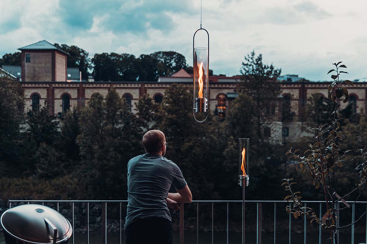 Höfats SPIN 120 Hängefeuer silber