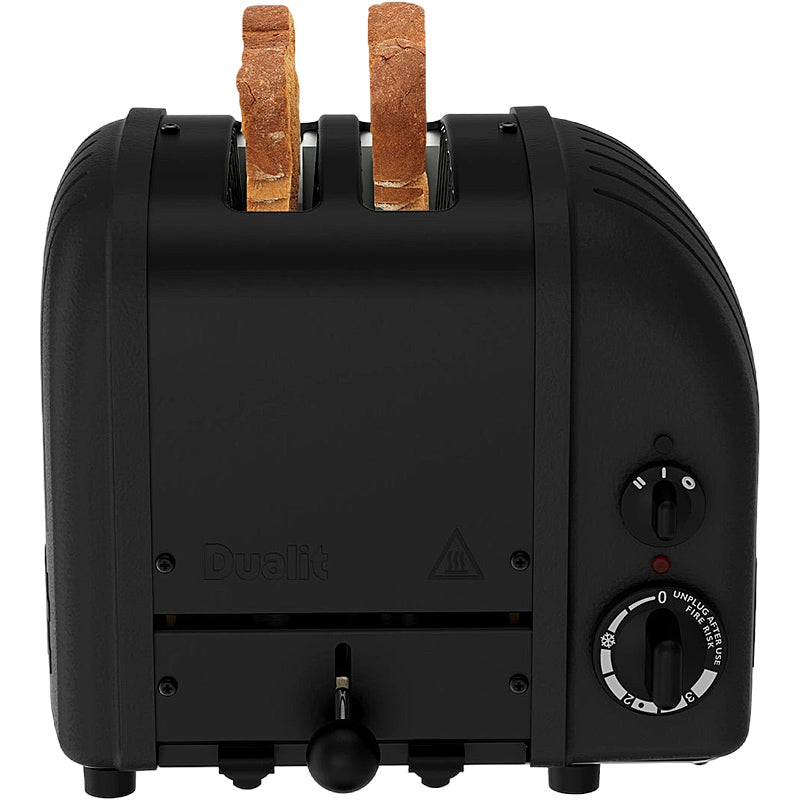 Dualit Classic Toaster 2-Schlitz New Generation Stealth Schwarz matt