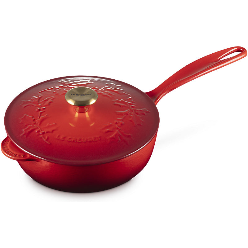 Le Creuset saucepan Holly Tradition 21 cm cherry red