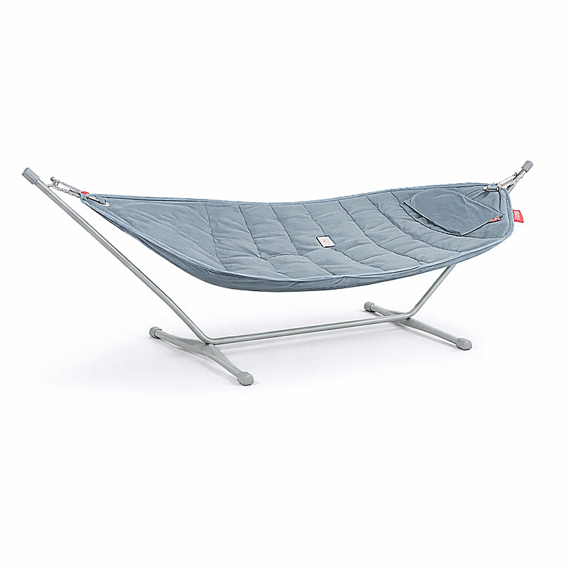 Fatboy Headdemock Superb Deluxe with Pillow Steel Blue Frame Gray