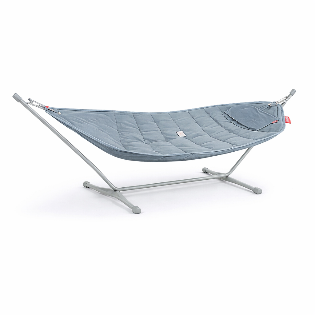 Fatboy headdemock superb steel blue incl. rack light gray