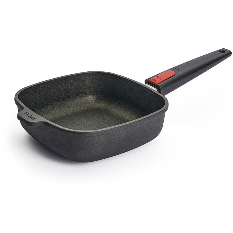 WOLL NOWO cast iron pan, square 20 x 20 cm; 6.5 cm high; with removable handle 1620N