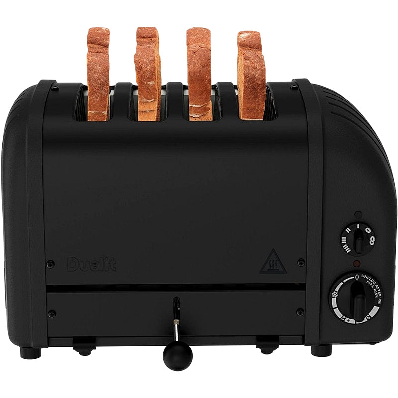 Dualit Classic Toaster 4-Schlitz New Generation Stealth Schwarz matt