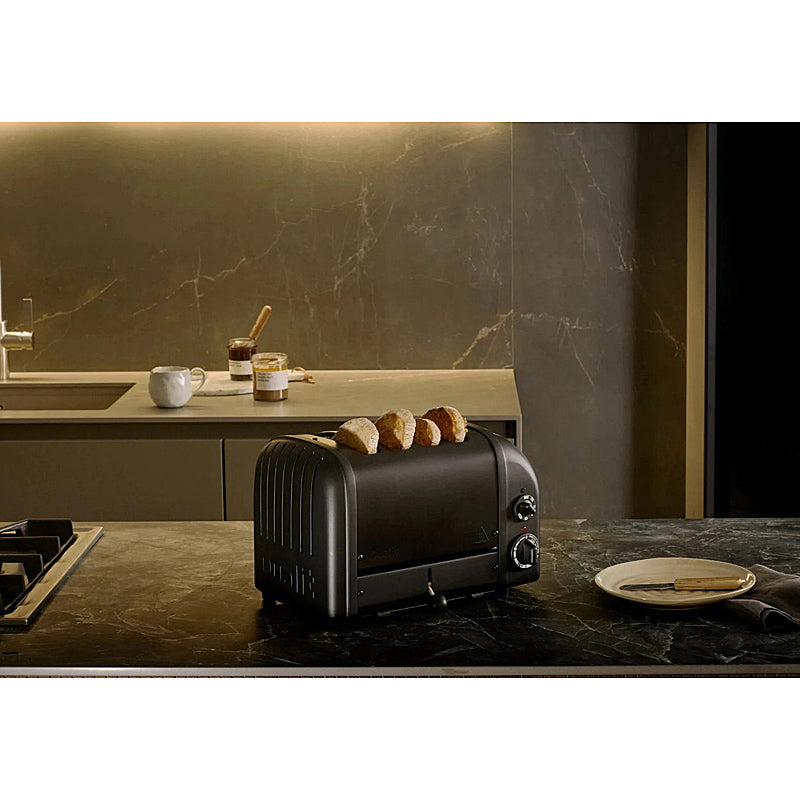 Dualit Classic Toaster 4-Schlitz New Generation Stealth Schwarz matt