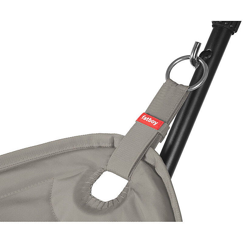Fatboy headdemock superb grey taupe incl. pillow & rack black & Gratis Abdeckung