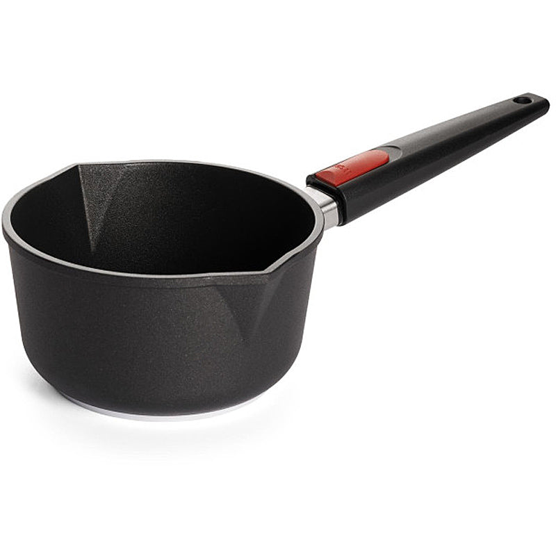 WOLL NOWO INDUCTION LINE cast iron saucepan, 18 cm Ø; 10 cm high; 2.0 liters; with removable handle; including safety glass lid 1118ILL
