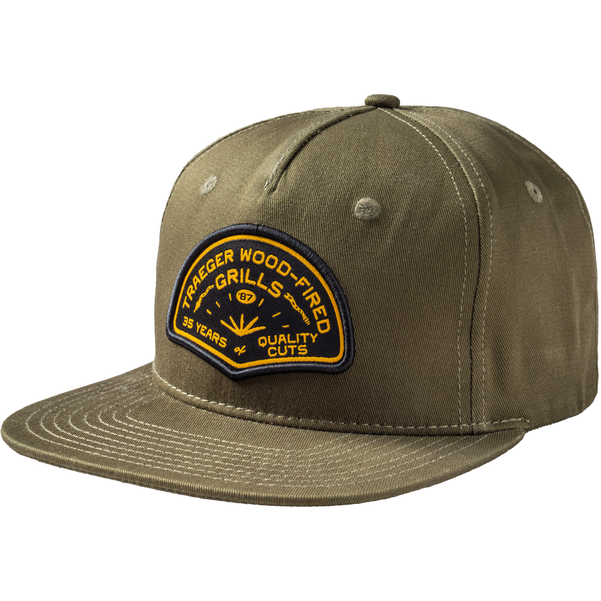 Traeger Trading Post 7-Panel Cap Grün mit Patch