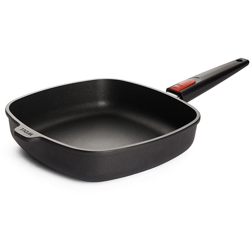 WOLL NOWO cast iron pan, square 26 x 26 cm; 6.5 cm high; with removable handle 1626N