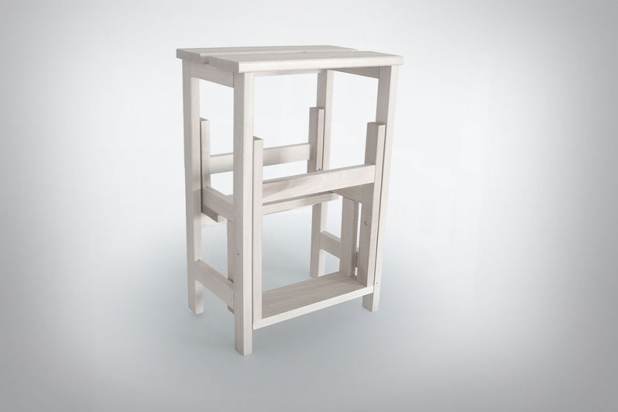 Radius Design Hockerleiter Weiß lasiert val 15620 - 2. Wahl