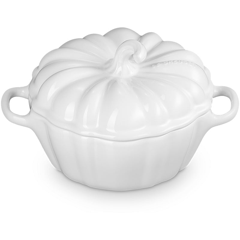Le Creuset Förmchen Kürbis mit Deckel 350 ml White