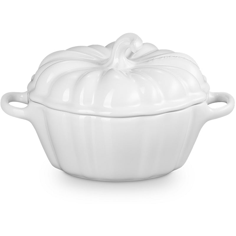 Le Creuset Förmchen Kürbis mit Deckel 350 ml White