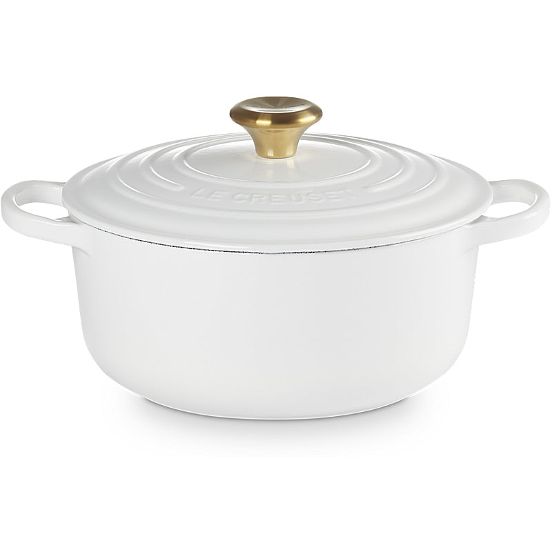 Le Creuset Bräter Signature rund 20 cm White