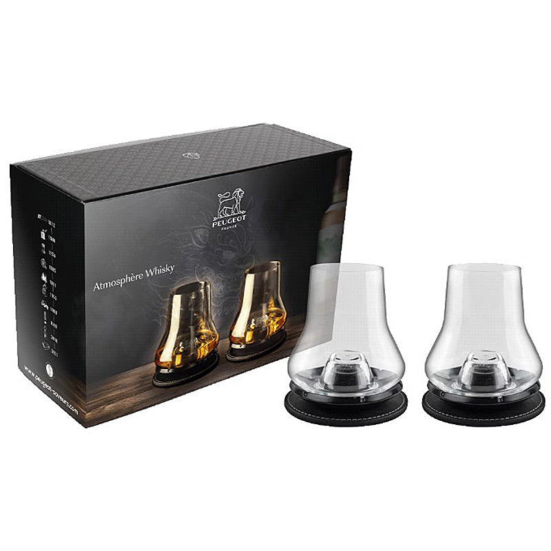 Peugeot WHISKY ATMOSPHERE! Whisky Set Duo - Kühlsockel matt schwarz