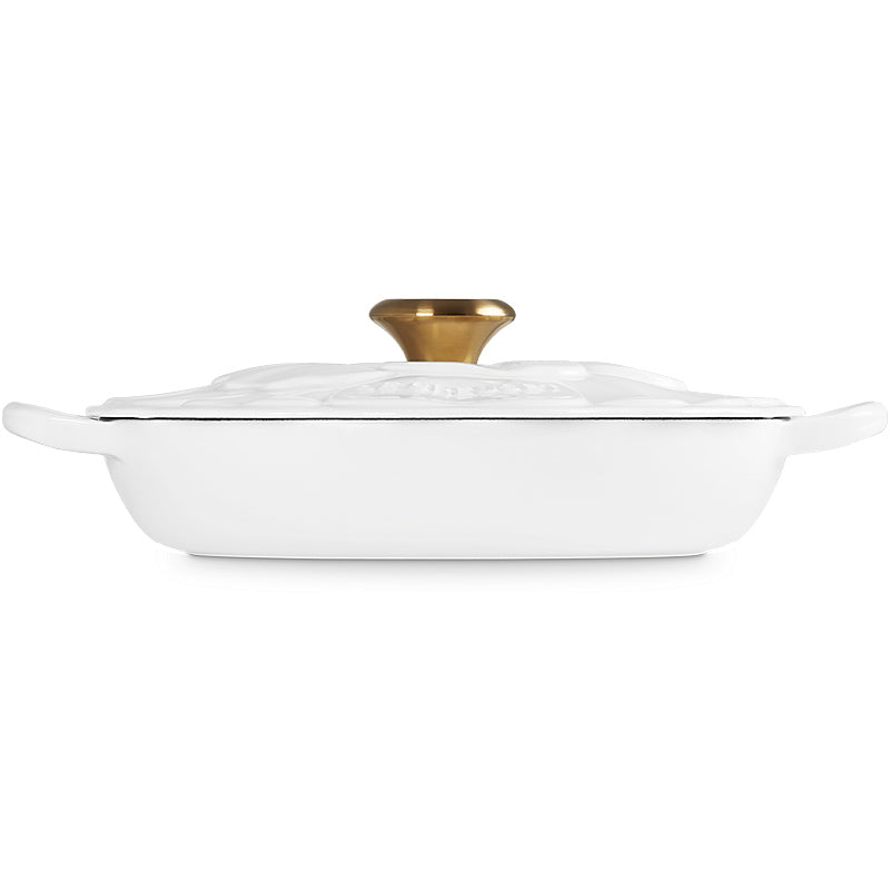 Le Creuset Gourmet-Profitopf Blume 26 cm White