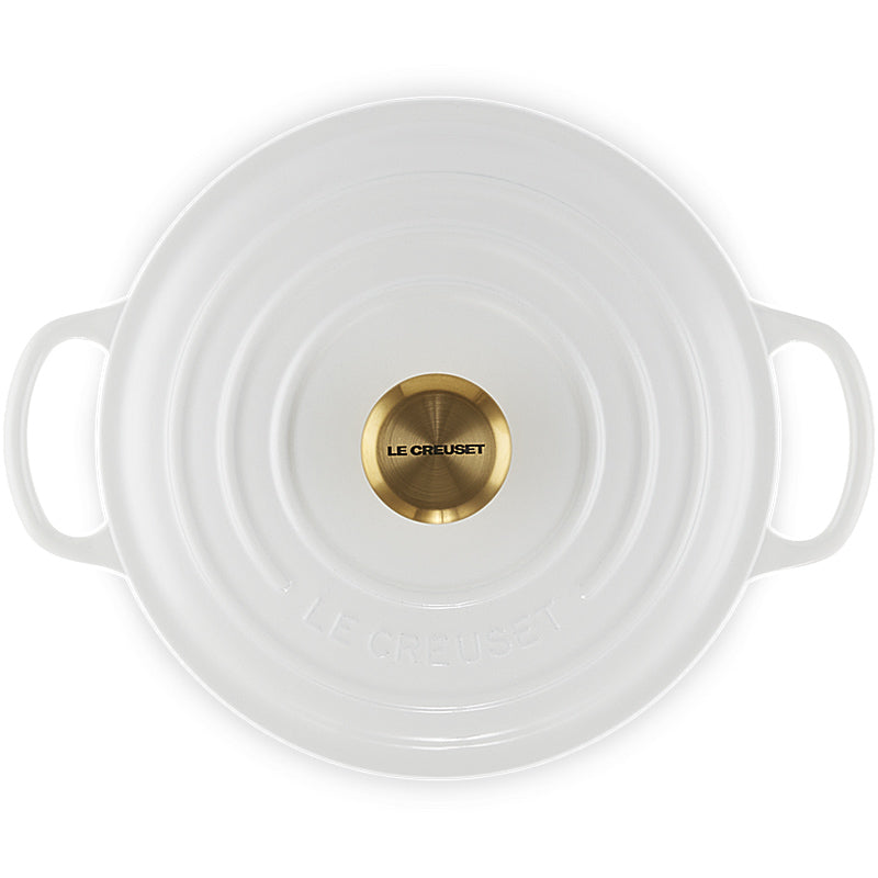 Le Creuset Signature Round Roaster 24 cm White 