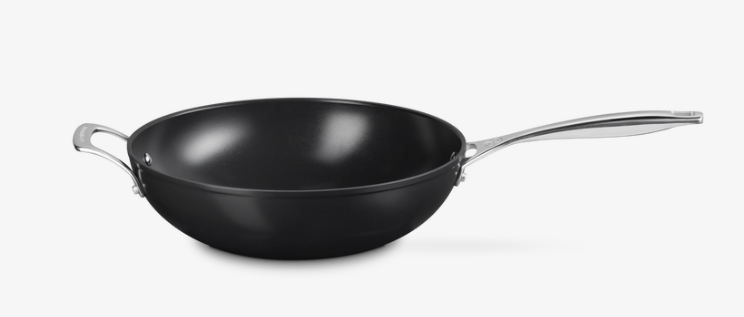 Le Creuset Essential Keramik-Antihaft Wok-Pfanne 30 cm mit Gegengriff