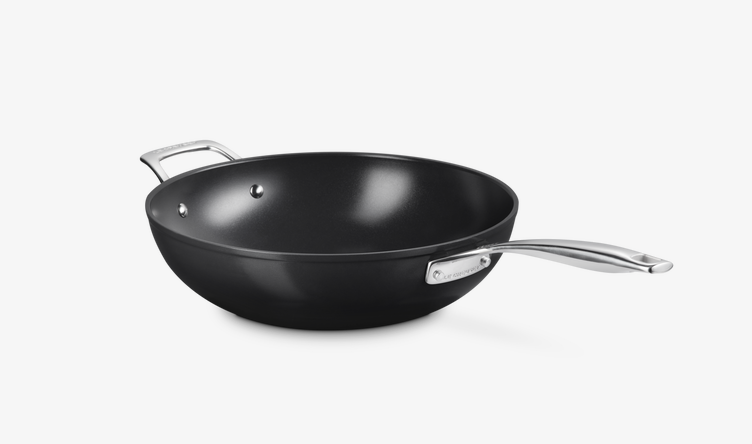 Le Creuset Essential Keramik-Antihaft Wok-Pfanne 30 cm mit Gegengriff