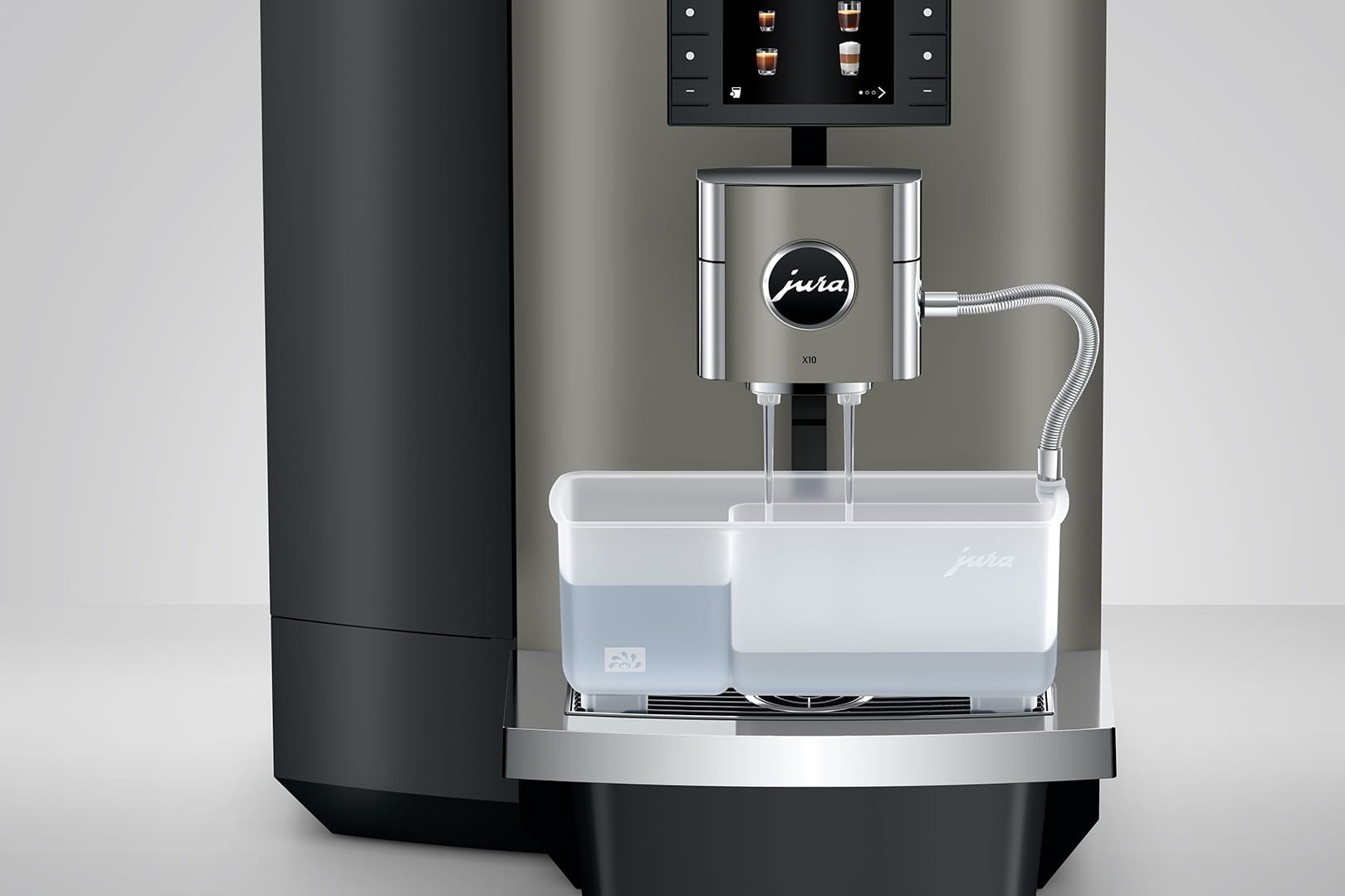 JURA X10 Dark Inox (EA) professioneller Kaffeevollautomat