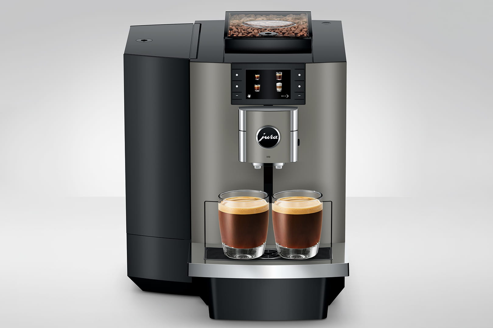 JURA X10 Dark Inox (EA) professioneller Kaffeevollautomat