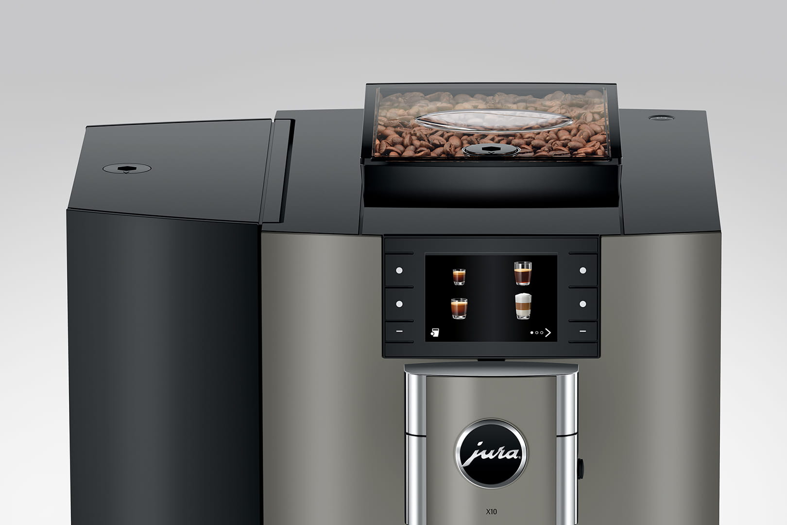 JURA X10 Dark Inox (EA) professioneller Kaffeevollautomat