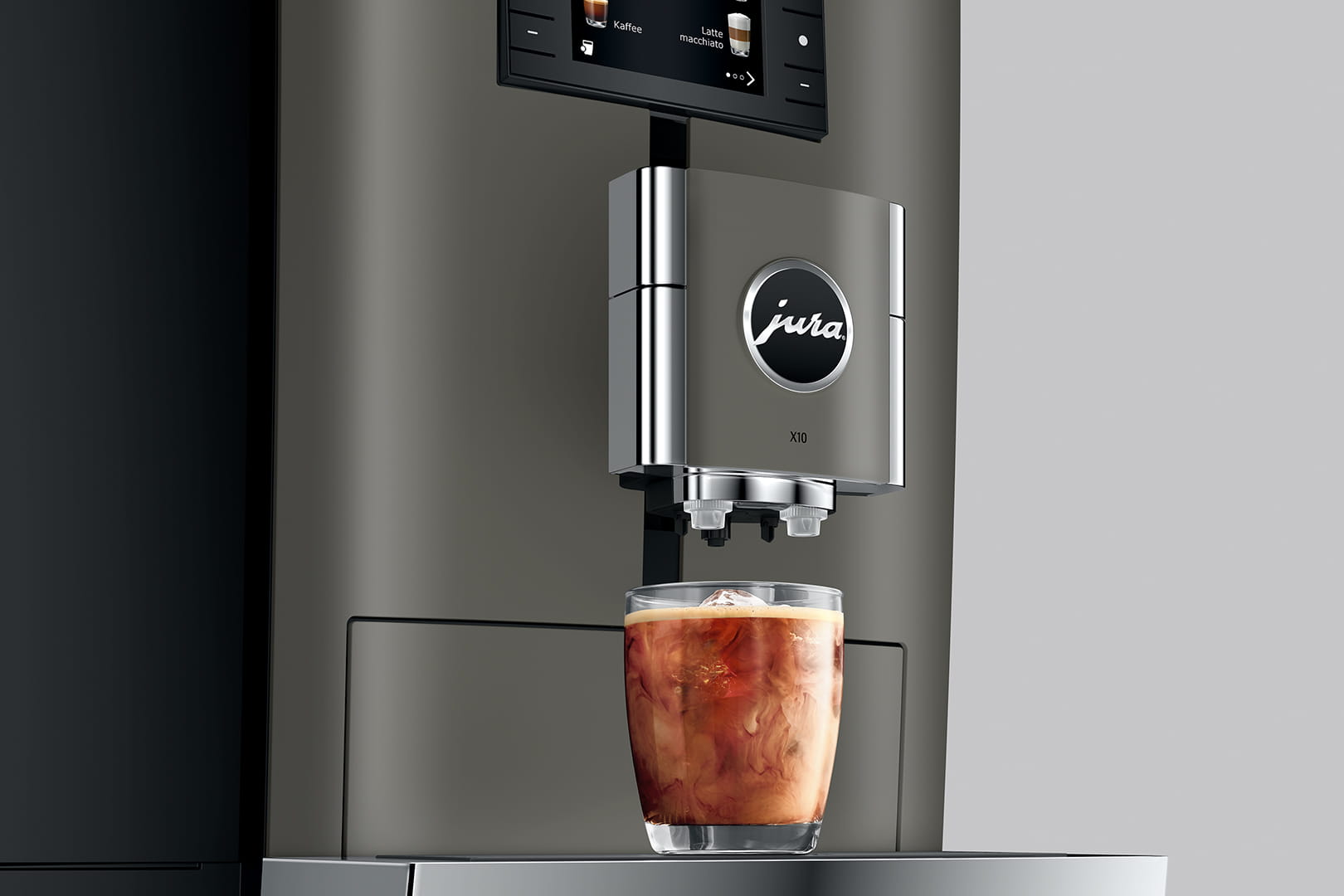 JURA X10 Dark Inox (EA) professioneller Kaffeevollautomat