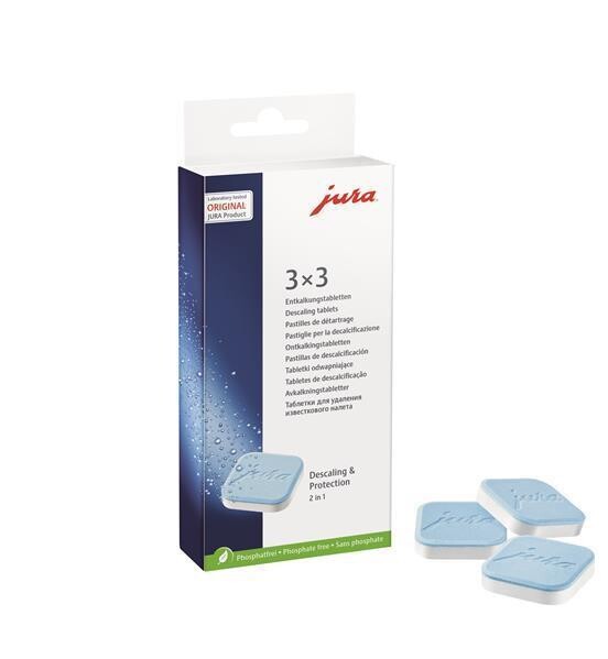 JURA 2-Phasen-Entkalkungstabletten (9 Tabletten je Packung) 61848