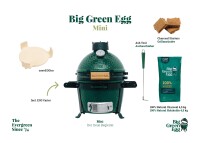 Big Green Egg Mini EGG Starter Paket (5-teilig) Kamado...