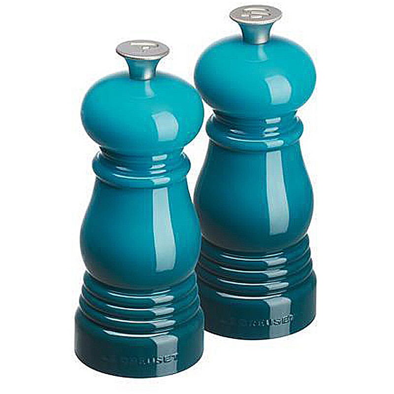 Le Creuset Salz & Pfefferstreuer Steinzeug Deep Teal NEU verpackt