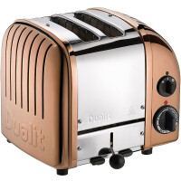 Dualit Classic Toaster 2-Schlitz New Gen, Aluminium poliert, kupfer 27390