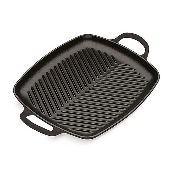 Le Creuset Rechteckige Grillplatte Signature 30 cm Schwarz