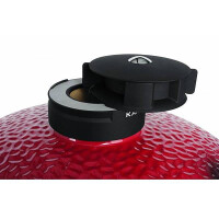Kamado Joe Big Joe II Keramikgrill 24 Zoll mit gusseisernem Rollwagen und Feststellmechanismus