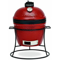 Kamado Joe Joe Junior Keramikgrill 13,5 Zoll auf gusseisernem St&auml;nder