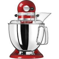 KitchenAid Artisan 5KSM175PSEER K&uuml;chenmaschine 4,8L in Empire Rot mit Zubeh&ouml;r - Produktabbildung zur genauen Darstellung des Artikels.